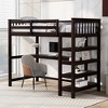 CAVINAS Twin Size Loft Bed with Desk Modern Pine Bed Frame with 4-layer Storage Shelf and Ladder for Bedroom - 2 of 4