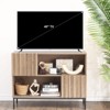 Entryway Table with Storage, Farmhouse Sideboard Buffet Cabinet with Storage Shelves and Metal Legs, Wood Sofa Table Accent Cabinet - 3 of 4