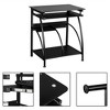KTMBDW Computer Desk,Modern Table Office Desk for Home Office, Exquisite Integrated Stalinite Computer Desk Notebook Writing Desk, Black - 4 of 4