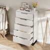 5-Drawer Dresser for Bedroom, 50" Tall Freestanding Vertical Wooden Chest Storage for Living Room, Hallway, or Entryway - 4 of 4