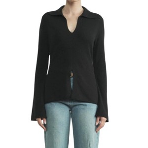 Women's Front Slit Sweater - Aaron & Amber - 1 of 4