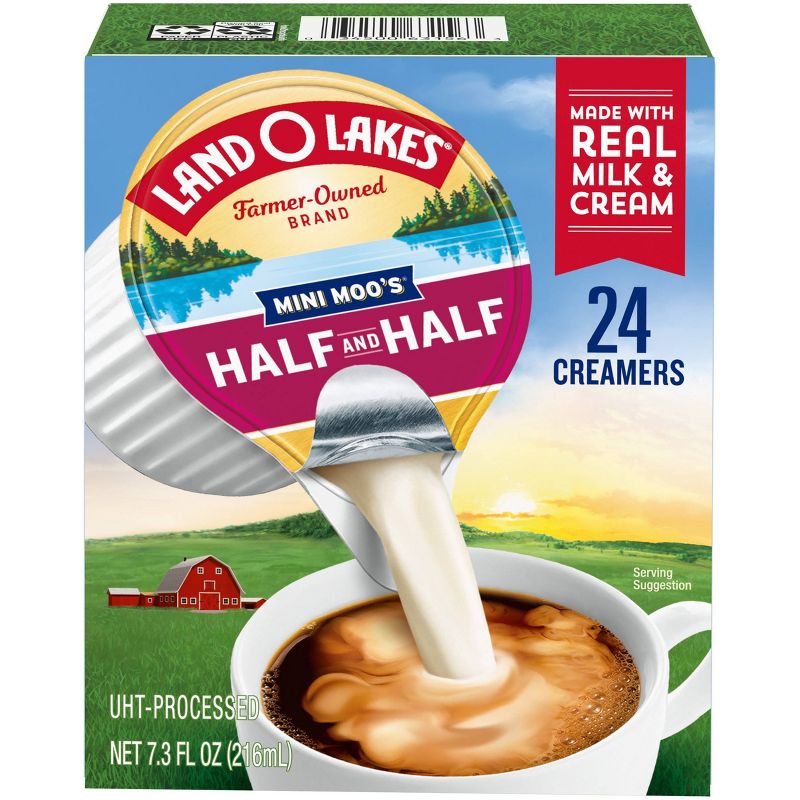 Land O Lakes Mini Moo&#39;s Half &#38; Half Creamer - 24ct/0.30 fl oz, 2 of 9