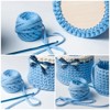 Unique Bargains Blank Wood DIY Craft Home Decoration Heart Crochet Basket Bottom 6 Pcs - 4 of 4