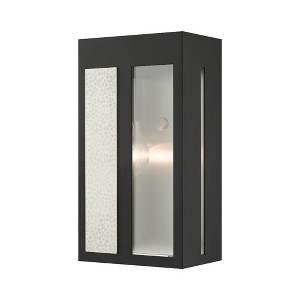 Livex Lighting Lafayette 1 - Light Wall Light in  Black - 1 of 3