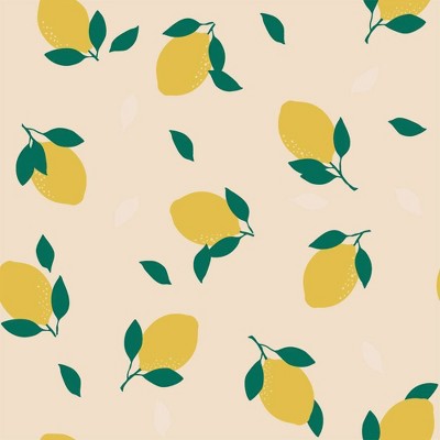 Tempaper Lemons Lemon Drop Peel and Stick Wallpaper