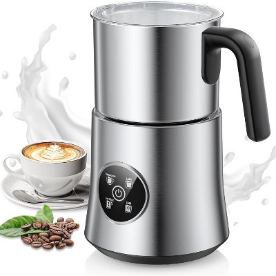 Milk Frother,  Milk Frother and Steamer, Automatic Warm and Cold Foam Maker, Hot Chocolate Maker, Electric Frother for Coffee, Cappuccino,Sliver