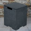 Elementi 15.9" Outdoor Propane Tank Cover Concrete Hideaway Table for 20 lb Tank - 4 of 4