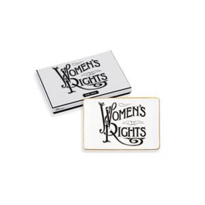 6" x 4" Porcelain Women's Rights Tray - Rosanna - 1 of 3