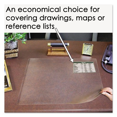 Clear Vinyl Hinged Desk Protector 21 x 17
