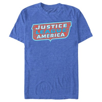 Men's Justice League Patriotic Frame Logo T-Shirt