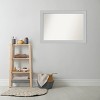 40" x 28" Non-Beveled Shiplap White Wood Bathroom Wall Mirror - Amanti Art: Includes Mounting Hardware, Rectangle Shape - 4 of 4