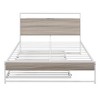 Metal Platform Bed Frame with Trundle, Platform Bed with Upholstered Headboard and USB Ports - 4 of 4