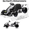 24V Kids Electric Drift Go-Kart, Adjustable Seat, 4 Speed Modes, LED Lights, Music & Horn, Battery-Powered Ride-On for Ages 6-12 - 2 of 4