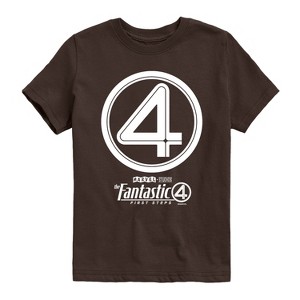 Boys' - Marvel - Fantastic Four Circle Logo Short Sleeve Graphic T-Shirt - 1 of 3
