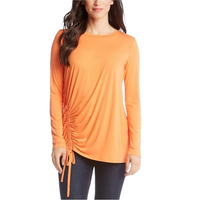 Karen Kane Womens Ruched Pullover Blouse