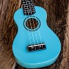 Sawtooth Daphne Blue Basswood Soprano Ukulele w Gig Bag and Official Brake Stickers - 2 of 4