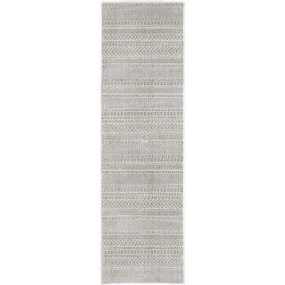 Oriental Weavers Montecito 4929E White/ Grey Indoor Area Rug - 2'3" x 7'6"