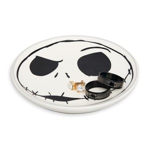 Disney The Nightmare Before Christmas Jack Skellington Ceramic Trinket Tray Jewelry Ring Holder Dish - 1 of 4