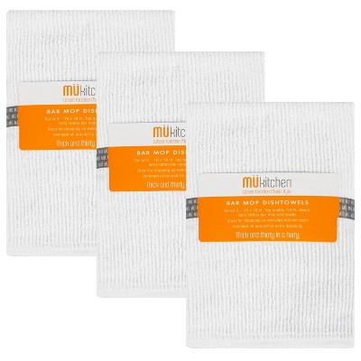 MU Kitchen Bar Mop Dish Towels - Slate, 3 Pk