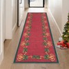 Christmas Area Rugs, Washable Non-Slip Christmas Bell Carpet, Soft Low Pile Foldable Stain Resistant for Bedroom, Home - 2 of 4