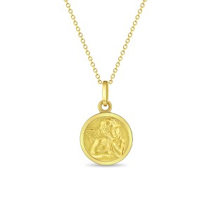 Girls' Guardian Angel Gold Plated Sterling Silver Pendant/Necklace - In Season Jewelry - 1 of 2