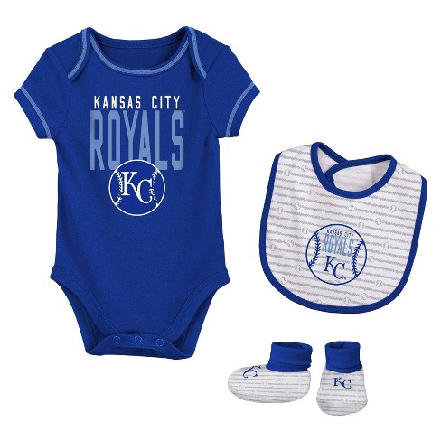 MLB Kansas City Royals Infant Boys' Short Sleeve Layette Set - 0-3M