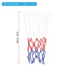 Unique Bargains Mini Tensile-Resistant Sturdy Basketball Net White Red Blue 12" 6 Pcs - 2 of 4