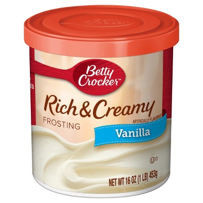 Betty Crocker Rich and Creamy Vanilla Frosting - 16oz