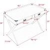 42''L Computer Desk with Storage, Solid Wood Desk with Drawers, Office Desk Chair, Modern Study Table for Home Office, Small Writing-The Pop Home - 4 of 4