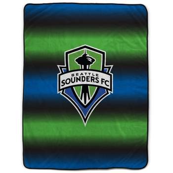 MLS Seattle Sounders Ombre Logo Flannel Fleece Blanket
