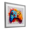 Stupell Industries Colorful Video Game Controller Framed Print Under Glass Art - 2 of 4