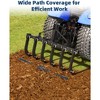 Tractor Cultivator, 3 Point Attachment - 48'' Heavy Duty Detachable Plow with 6 Shanks, CAT-0 & CAT-1 Compatible for Soil Tilling, Black - 4 of 4