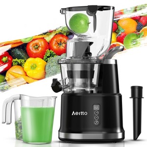Aeitto 3.3" Wide Feed Chute Juicers Slow Masticating Juicer Machine with High Juice, Masticating Juicer for Fruits and Vegetables - 1 of 4