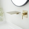 BWE Single Handle Wall Mount Spout Waterfall Bathroom Faucet in Brushed Gold - 2 of 4