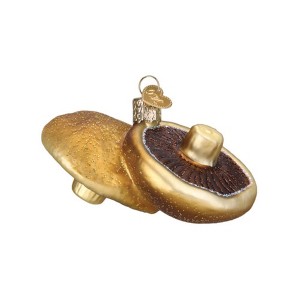 Old World Christmas Glass Blown Ornament for Christmas Tree, Portobello Mushrooms - 1 of 4