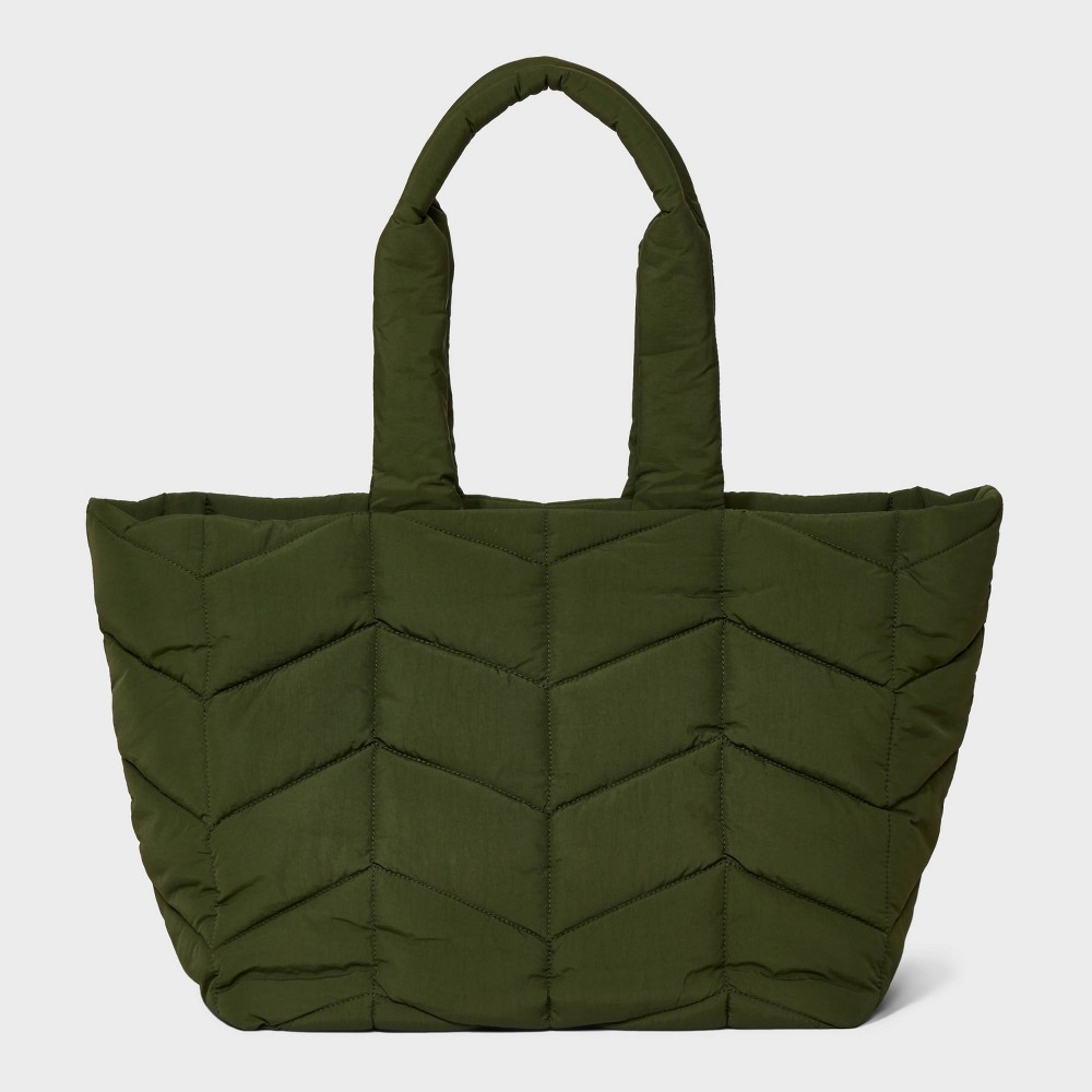 Photos - Travel Accessory Everywhere Tote Handbag - A New Day™ Olive Green