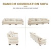 Christopher Knight Home Crane 130" Modern 3 Seater Velvet Sofa with Bolstered Armrests - 4 of 4