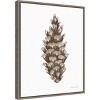 16" x 20" Peace and Joy Pinecone Framed Wall Canvas - Amanti Art: Vertical Lithograph - 2 of 4