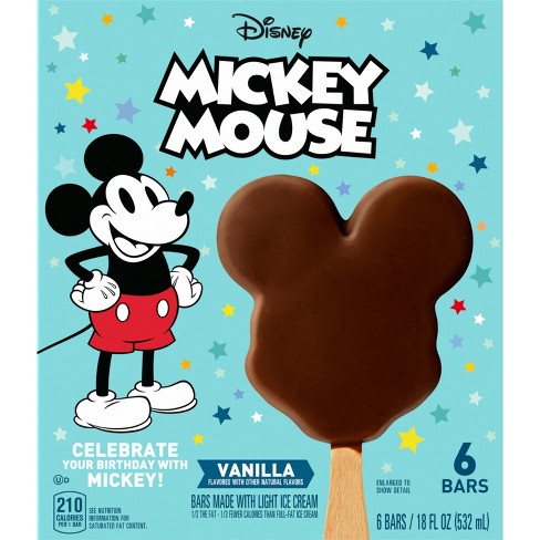 Disney Mickey Mouse Ice Cream Bars 6ct 18 Fl Oz Target