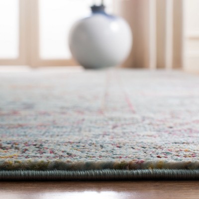 Luxor Turquoise Aqua Hand-Knotted Viscose Runner Rug