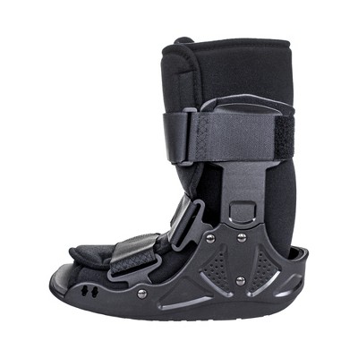 Small Black Low-Top Orthopedic Walker Boot for Ankle and Foot