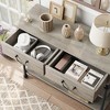 Console Tables for Entryway, Small Entryway Table with 2 Drawers, Narrow Sofa Table with Storage Shelves - 3 of 4