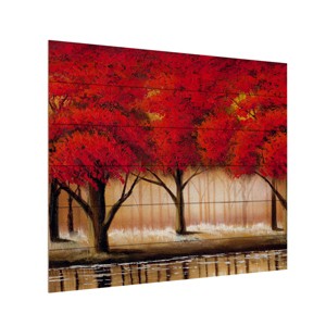 Trademark Fine Art - Masters Fine Art 'Parade Of Red Trees Ii' - 1 of 4