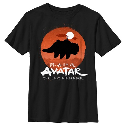 Characterize Pearl pressure Boy's Avatar: The Last Airbender Classic Logo Circle Silhouette T-shirt :  Target
