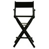 Bar-Height Director's Chair - Black Frame - image 2 of 4