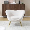 NicBex Modern Accent Chair Lounge Chair with Gold Metal Legs Comfy Chair Armchair for Living Room, Makeup Room - image 3 of 4