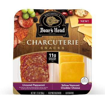 Boar's Head Uncured Pepperoni & Vermont Cheddar Cheese Tray - 1.75oz