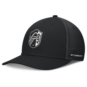 MLS St. Louis City SC Black Structured Mesh Back Hat - 1 of 4
