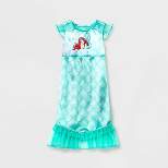 Toddler Girls' Disney Princess Ariel Dress-Up NightGown - Blue