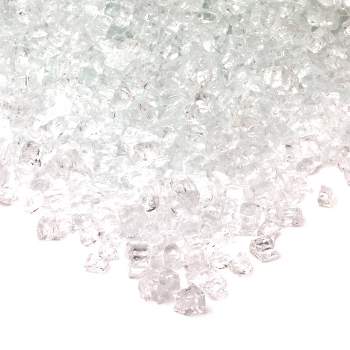 20lb Fire Glass Reflective Chips Ice Clear - Real Flame